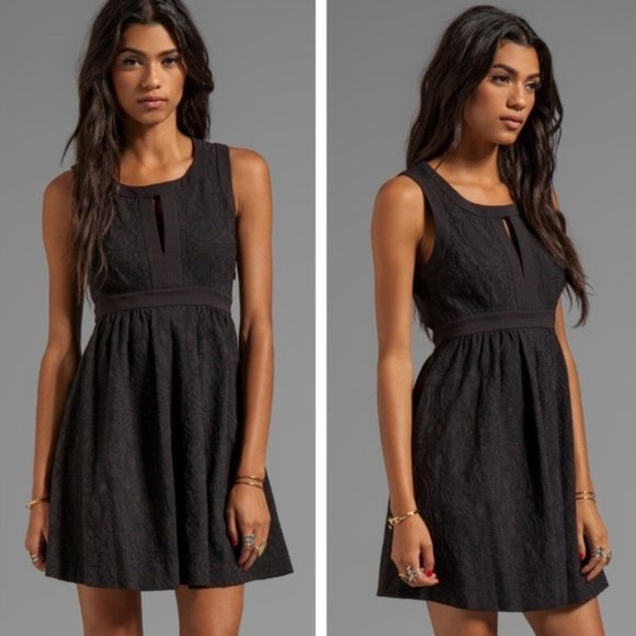 Juicy Couture Dresses & Skirts - Juicy Couture Cloque Jacquard Mini Dress Black 0